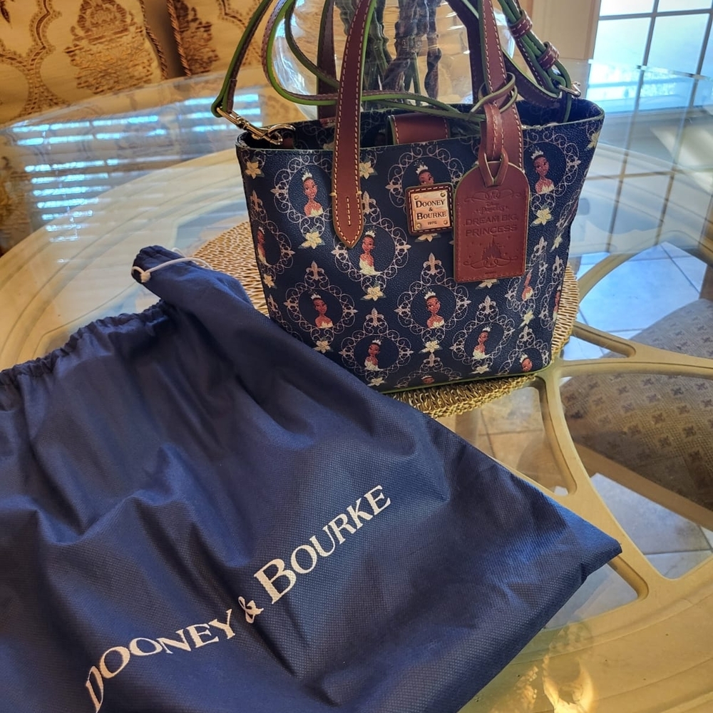 Dooney & Bourke Navy and Brown Tote